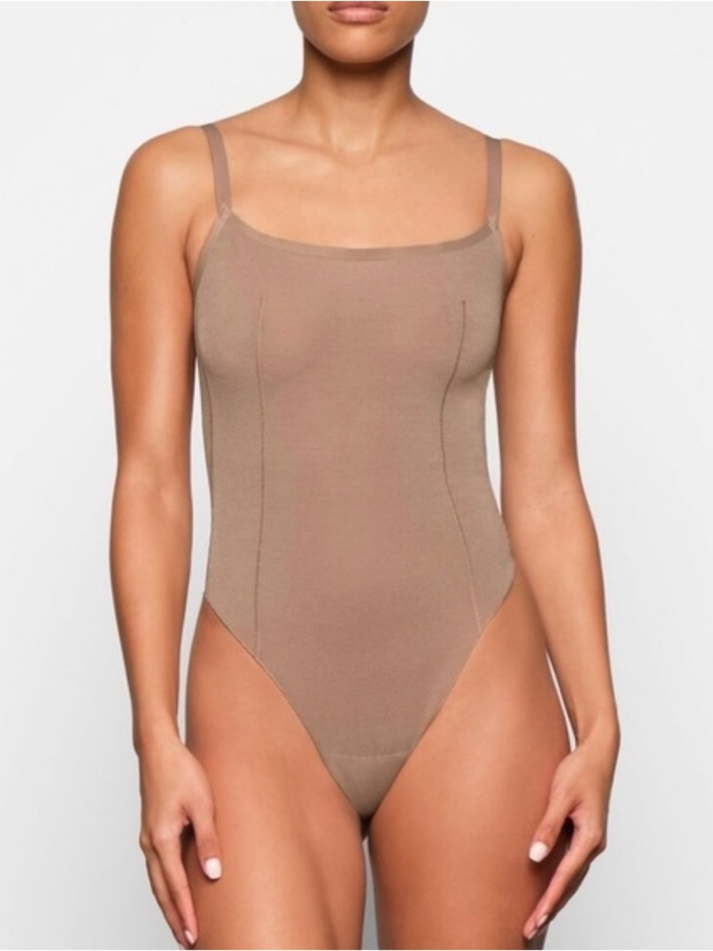 SKIMS Sheer Sculpt Low Back Thong Bodysuit
